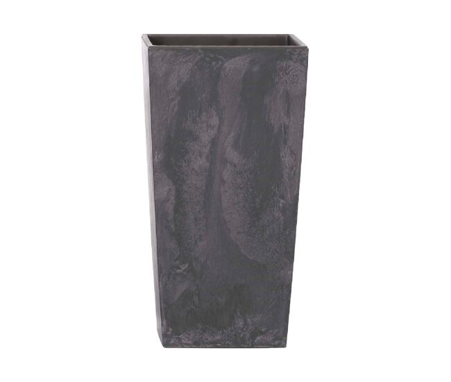 Pote alto 11,4 l prosperplast urbi square effect of plastic with tank em antracite, 37,5 (alto) x 19,5 (largura) x 19,5 (profundo) cms