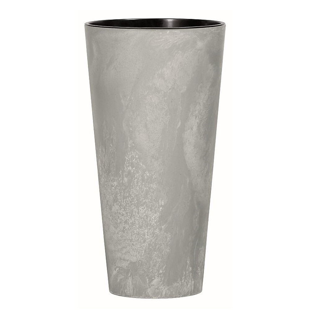 Prosperplast tubus slim efeito de plástico com depósito de cor de cimento, 57,2 (alto) x 30 (largura) x 30 (profundo) cms