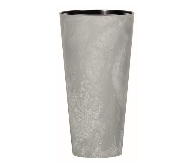 Prosperplast tubus slim efeito de plástico com depósito de cor de cimento, 57,2 (alto) x 30 (largura) x 30 (profundo) cms
