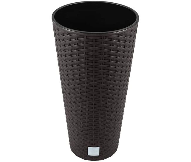 Vaso alto rato ar 400. 40x76 cm. chocolate