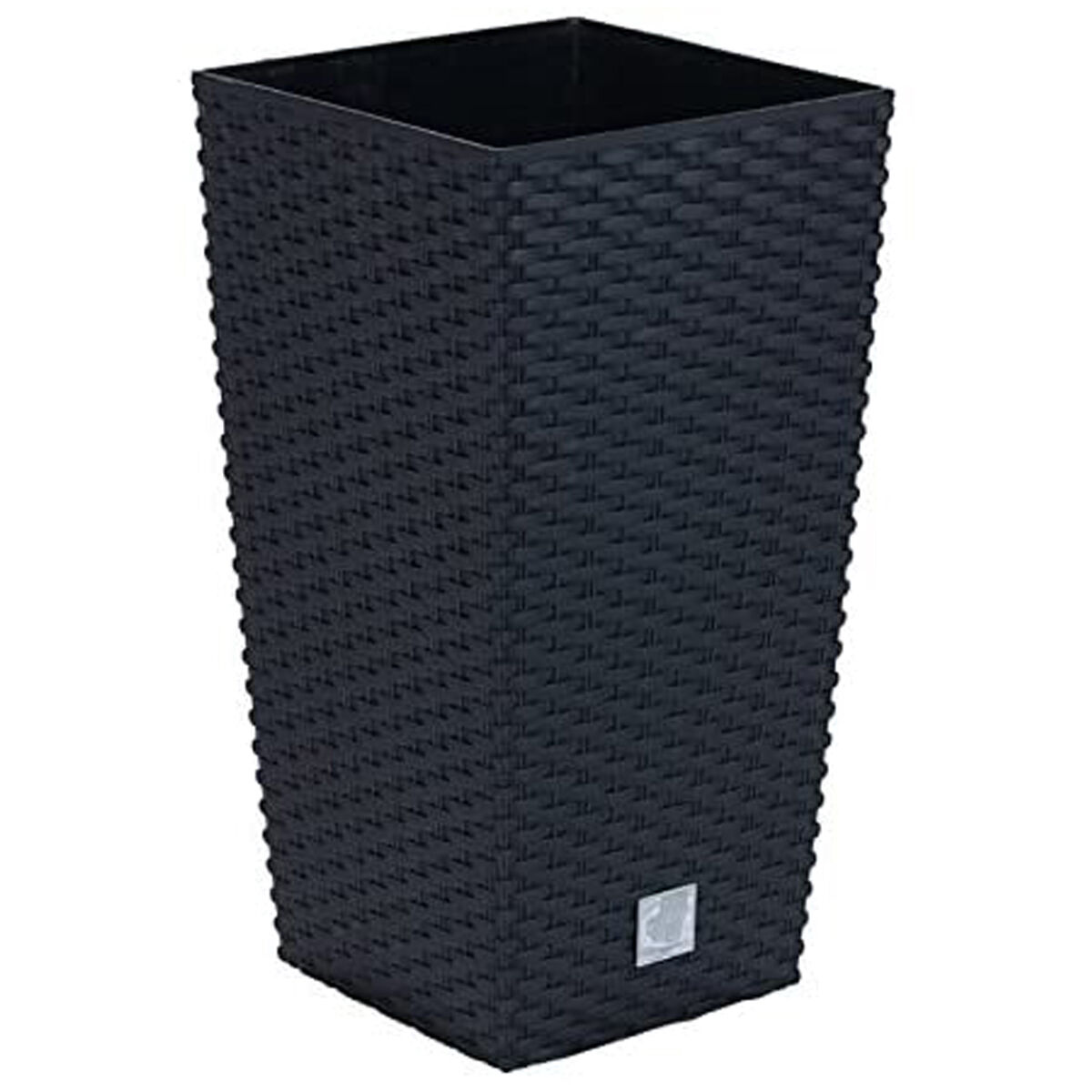 Vaso rato 91,5 litros com inserção 40 x 40 x 75 cm em cor antracite