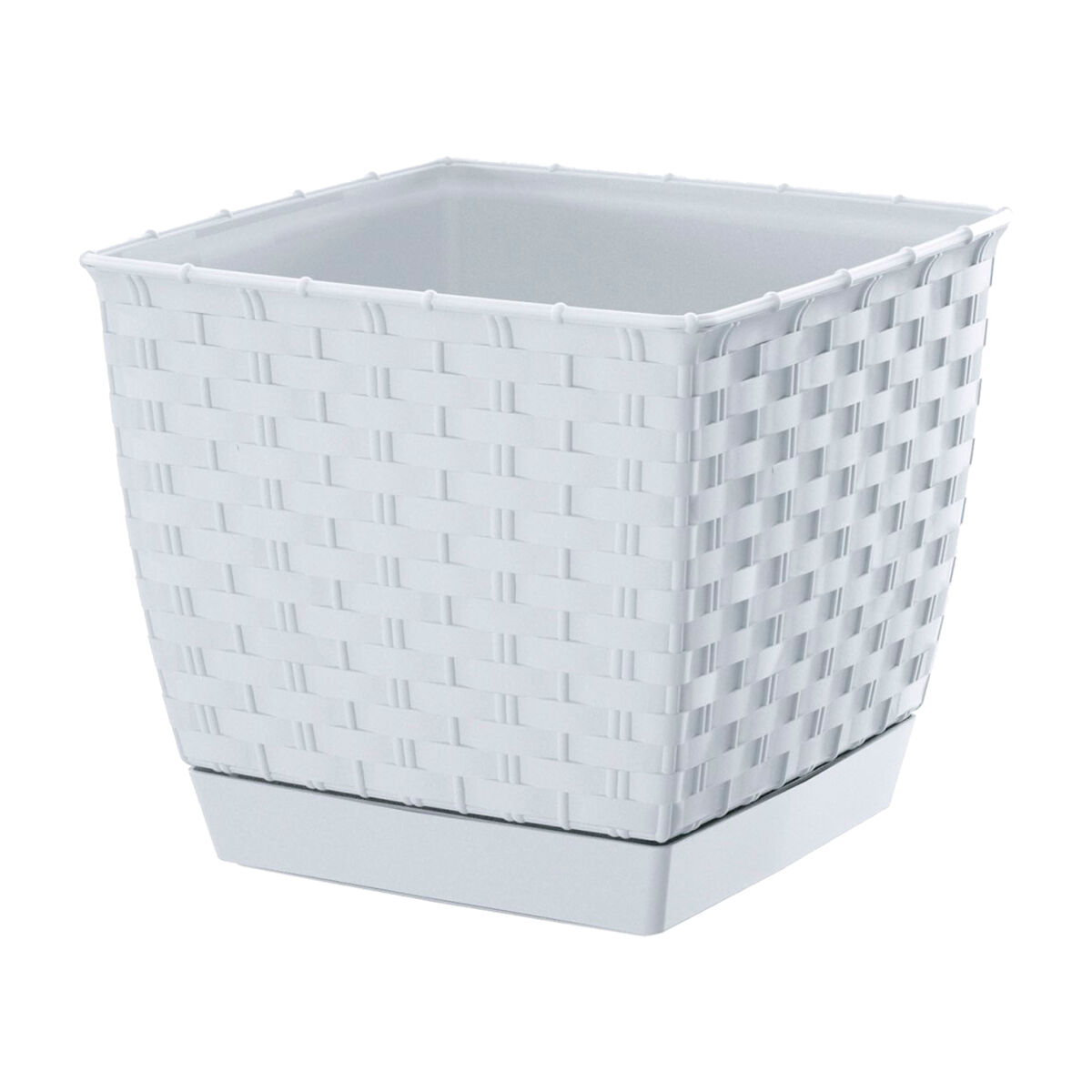 Pote quadrado de 2,5l ratolla, dimensões (mm) 165x165x142, cor blanche