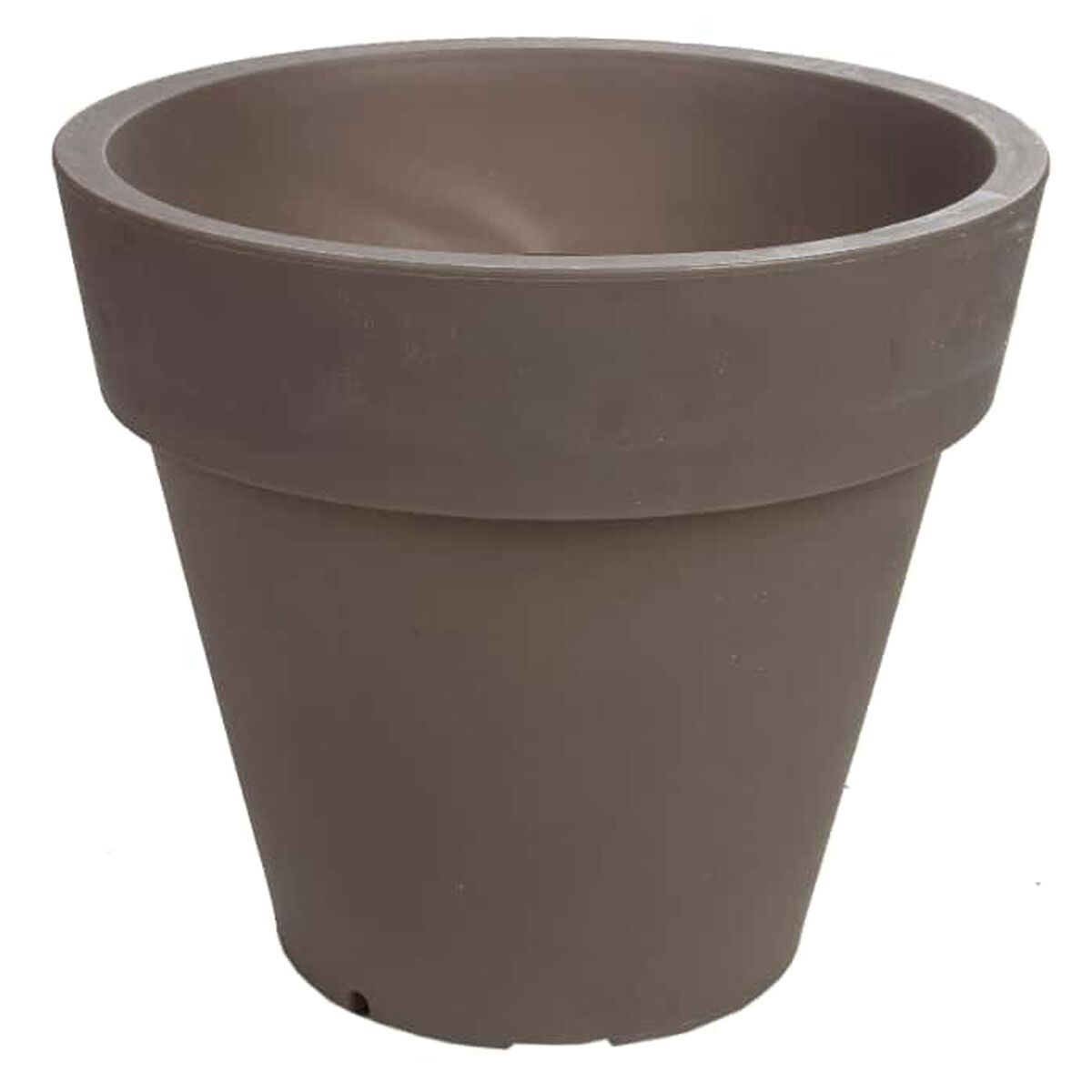 Plantador de polietileno da rotomoulding cor taupe 40x35 cm