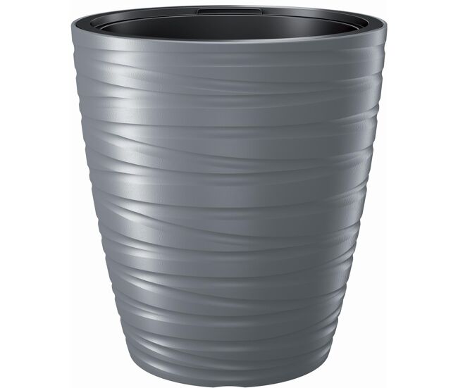 Peta com depósito 68l maze plástico em pedra cinza 47,5 (comprimento) x 47,5 (largura) x 52,3 (alto) cm