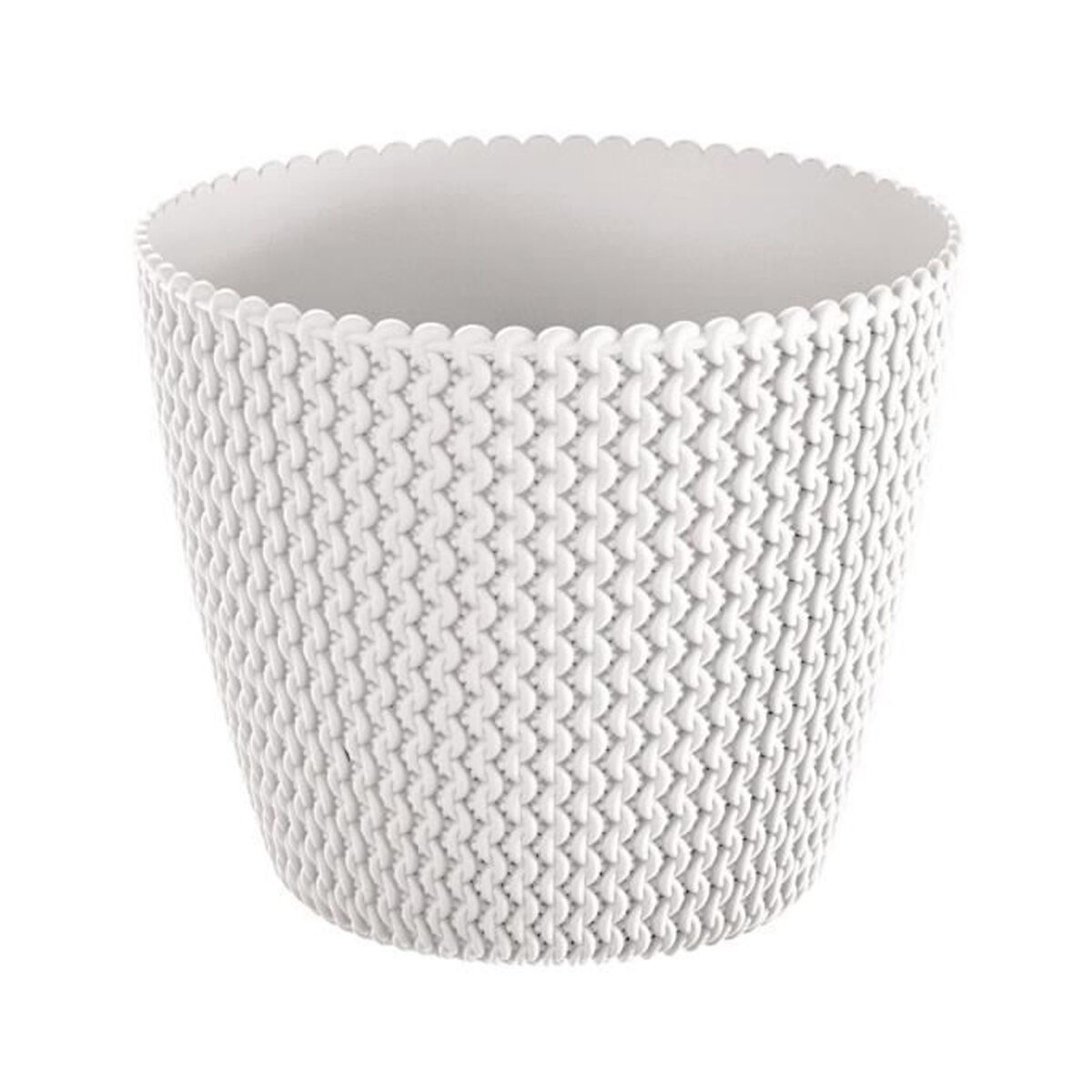 Pote redondo 18.6l prosperplast splofy de plástico blanc em cores, ø34,1 x 28,9 cm