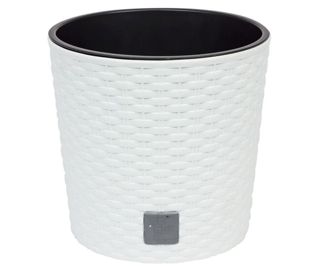 Panela redonda 8,7 litros com um tempo com plantar blanc 25 x 25 x 22,4 cm