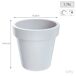 3x lofly plástico pote 3x lofly plástico pote Branco