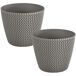 2x panela redonda 11.5l Prosperplast Splofy 2x panela redonda 11.5l Prosperplast Splofy Cinza