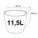 2x panela redonda 11.5l Prosperplast Splofy 2x panela redonda 11.5l Prosperplast Splofy Cinza
