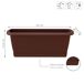 3x Jardinera resgate com suporte 3x Jardinera resgate com suporte Castanho