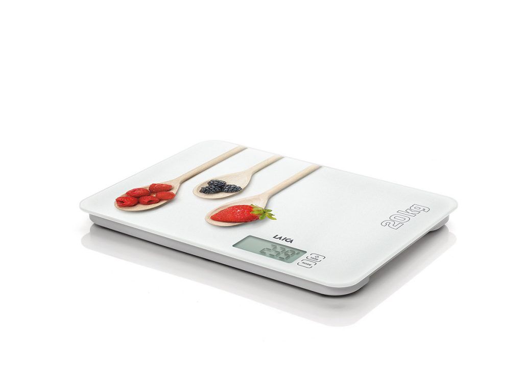 Balança de cozinha electrónica, branca 20 kg colheres