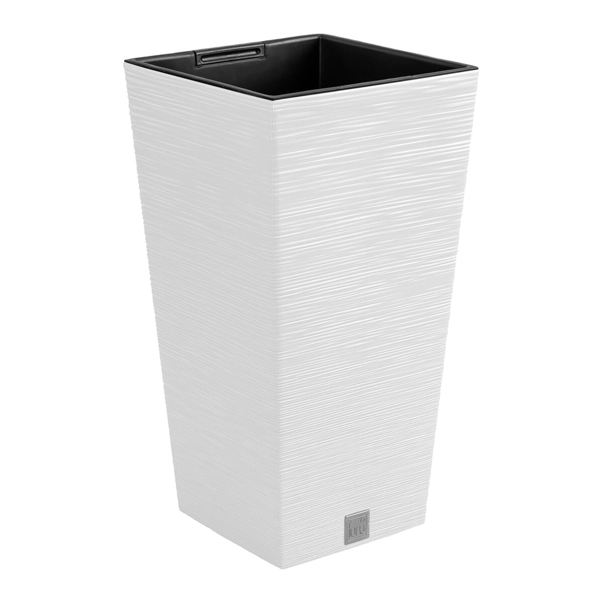 Macotero blanc, com depósito, coleção furu, 26,5 x 26,5 x 50 cm, capacidade de 11 l.