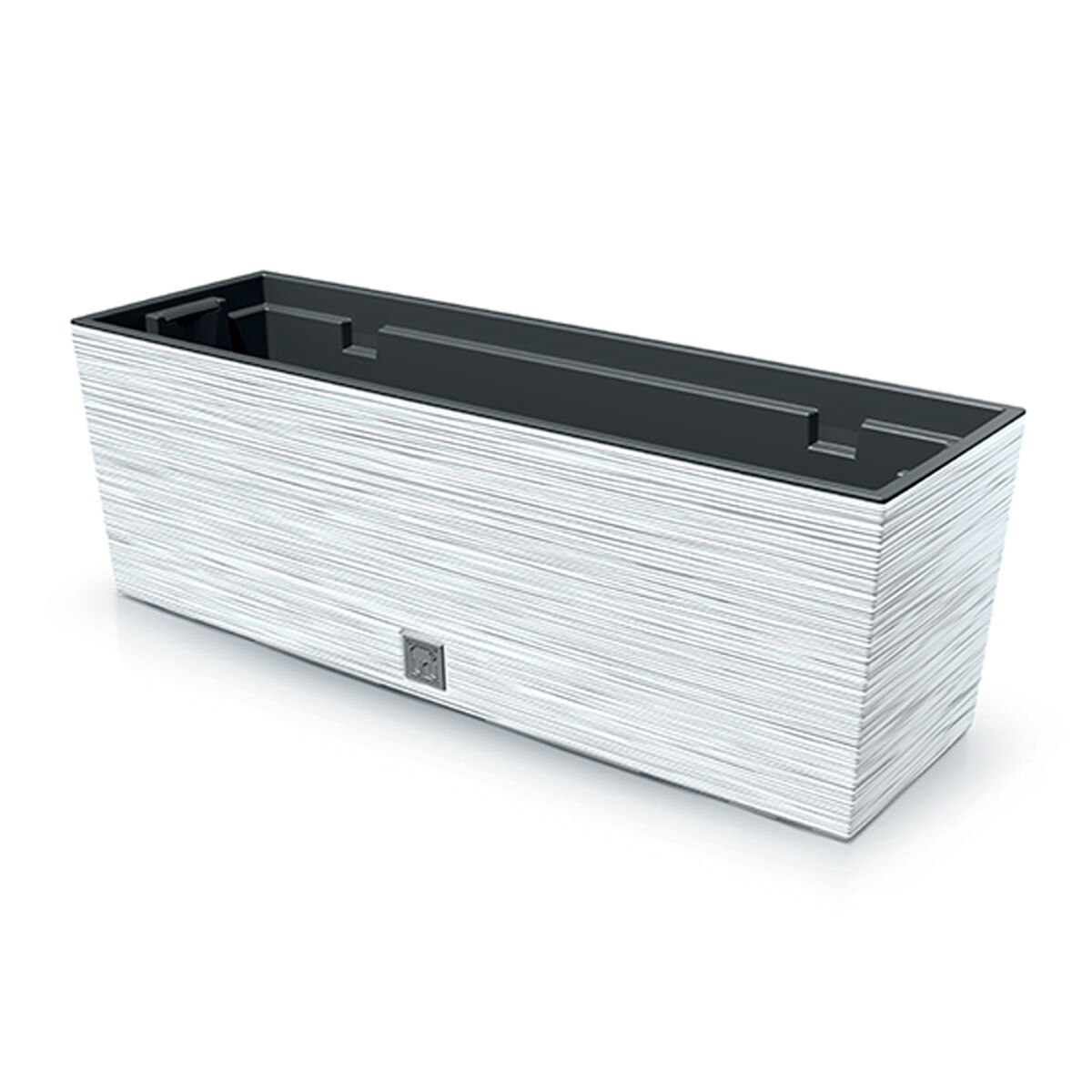Macotero branco, com depósito, coleção de furu, 58 x 18 x 19,5 cm, capacidade de 12 l.