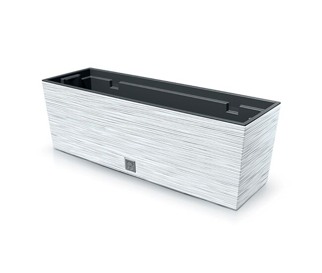 Macotero branco, com depósito, coleção de furu, 58 x 18 x 19,5 cm, capacidade de 12 l.