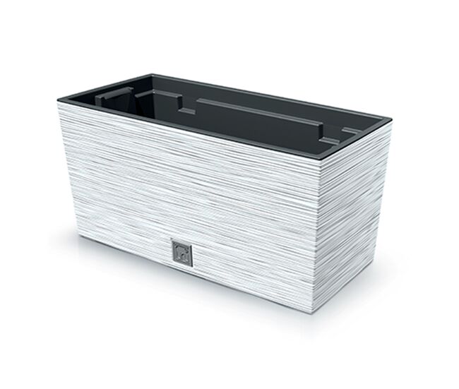 Macotero branco, com depósito, coleção de furu, 39,5 x 18,5 x 19,5 cm, capacidade de 8 l.