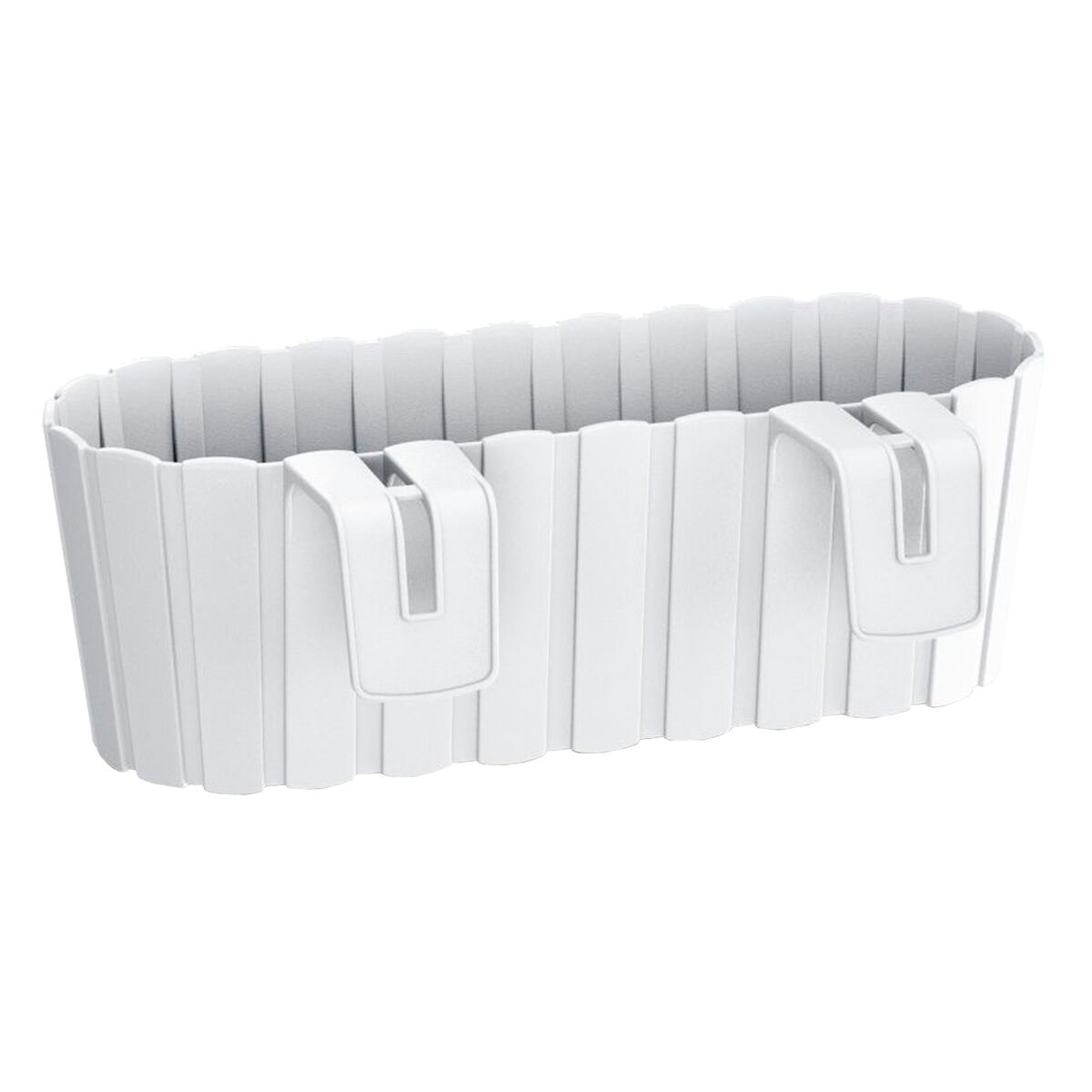 Plantador de varanda boardee hook 4,9l, dimensões (mm) 383x212x130, cor blanc