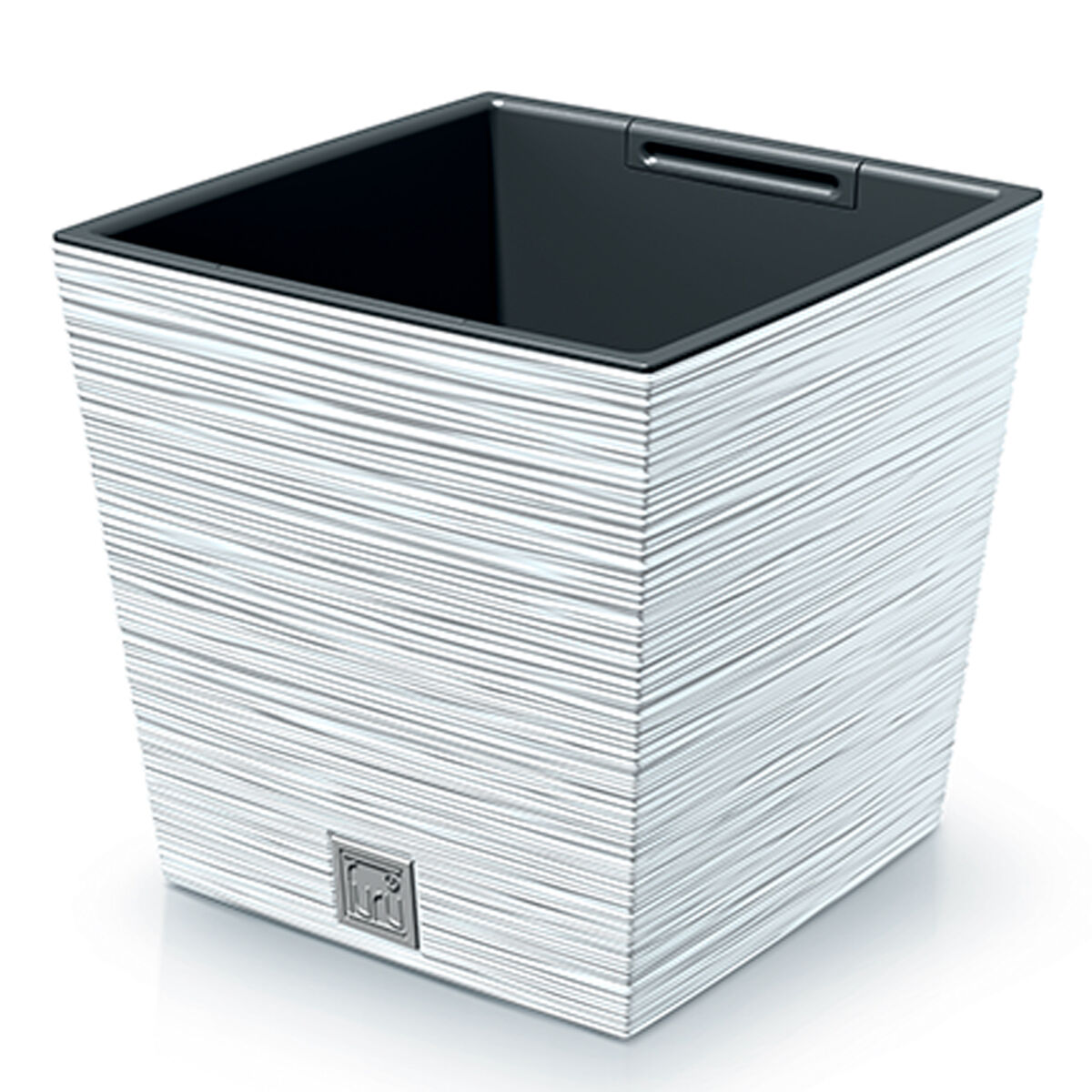 Macotero blanc, com depósito, coleção furu, 29,5 x 29,5 x 29 cm, capacidade de 14 l.