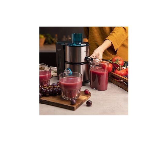 Cecotec liquidificador orbital compacto de 400 w com disco revestido de titânio preto.