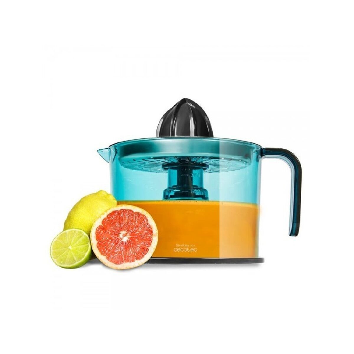 Cecotec Espremedor elétrico de 40 W com dois cones desmontáveis e duplo sentido de rotação e com filtro de aço inoxidável.