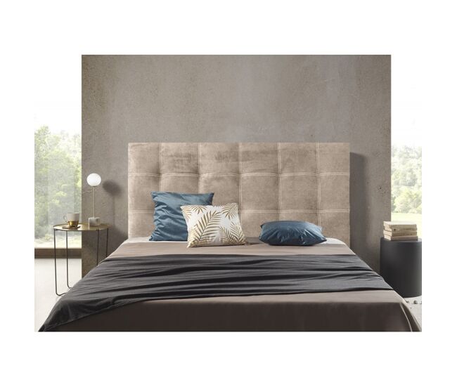 Cabeceira iris bege tecido 160x120 cm