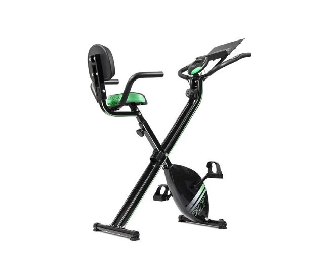 Cecotec bicicleta estática dobrável com encosto, apoio lateral e suporte para tablets.