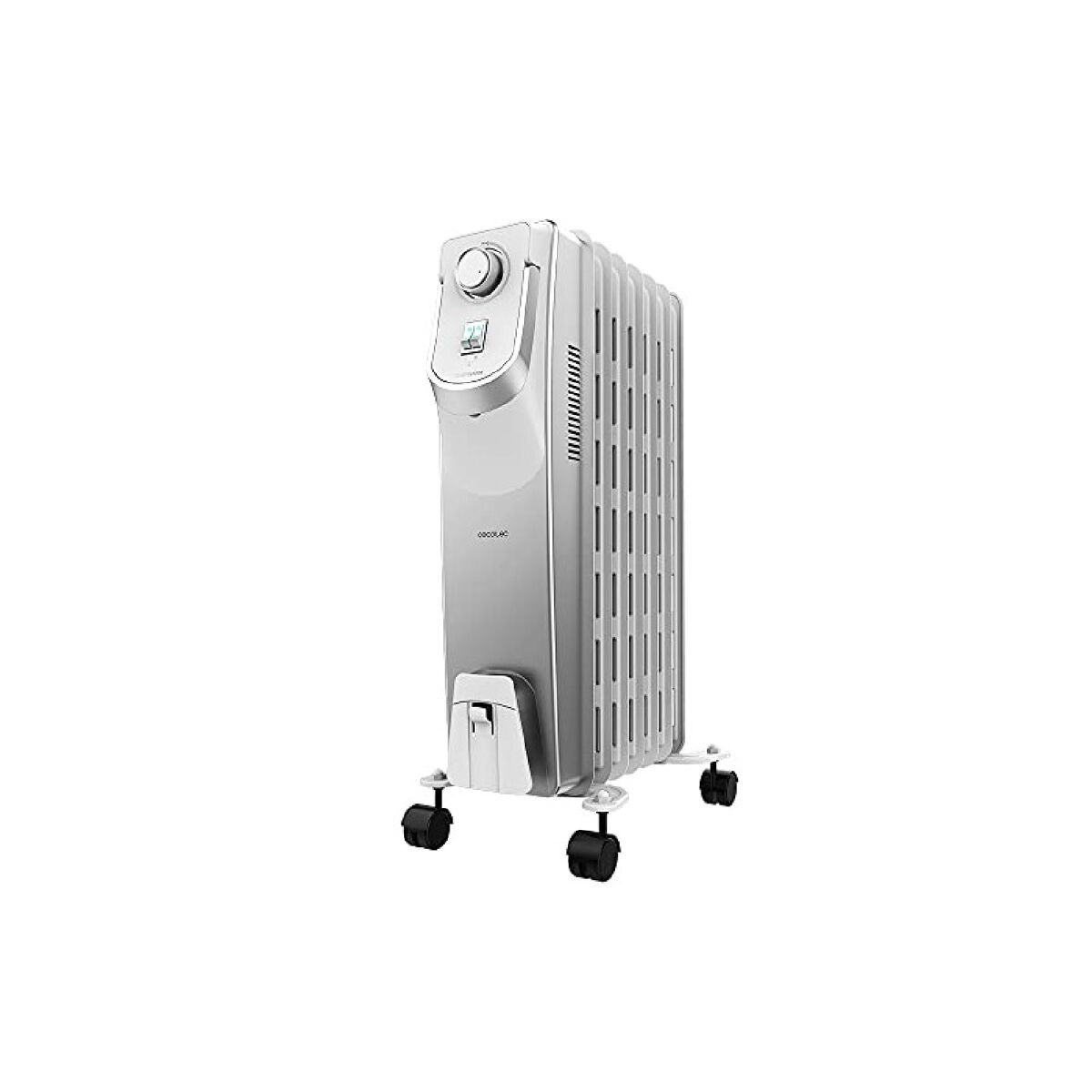 Cecotec radiador a óleo de 7 módulos de 1500 w e tecnologia 360o com 3 níveis de potência, 18 m² de cobertura, recolhe-cabos