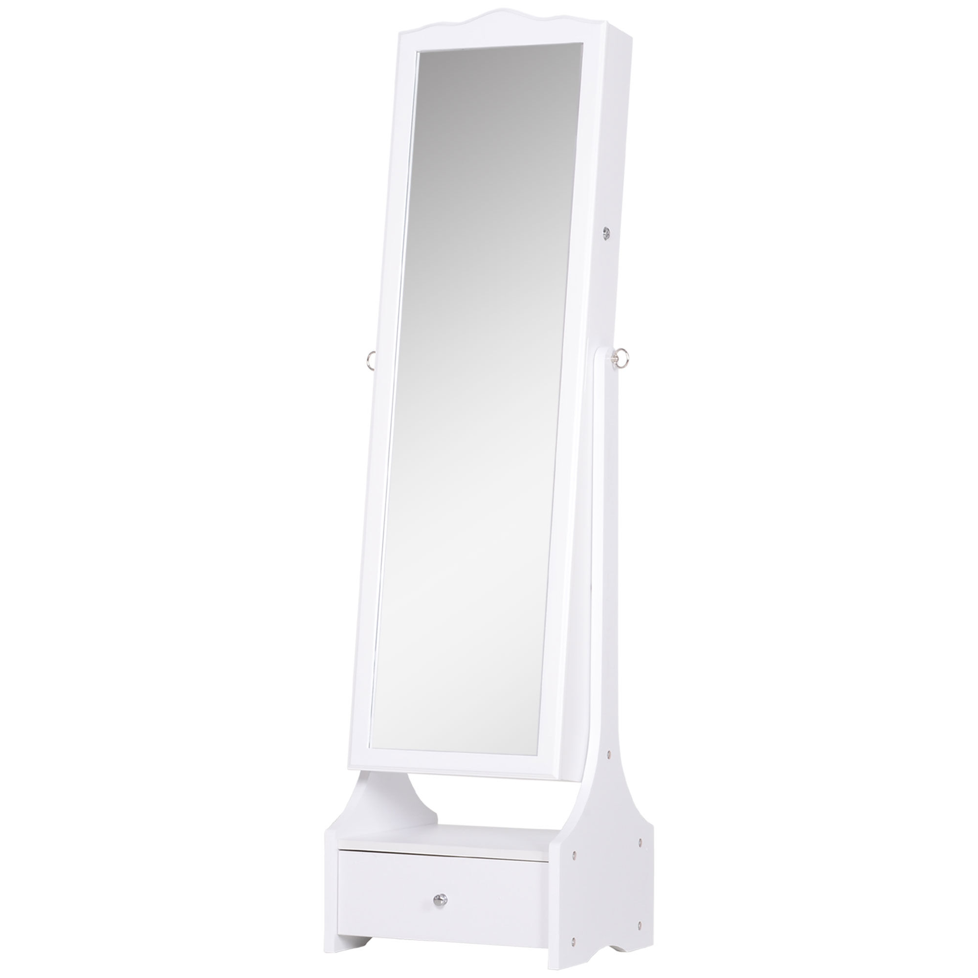 Espelho de joalheiro MDF, Mirror, Linen HOMCOM, casa - decoração