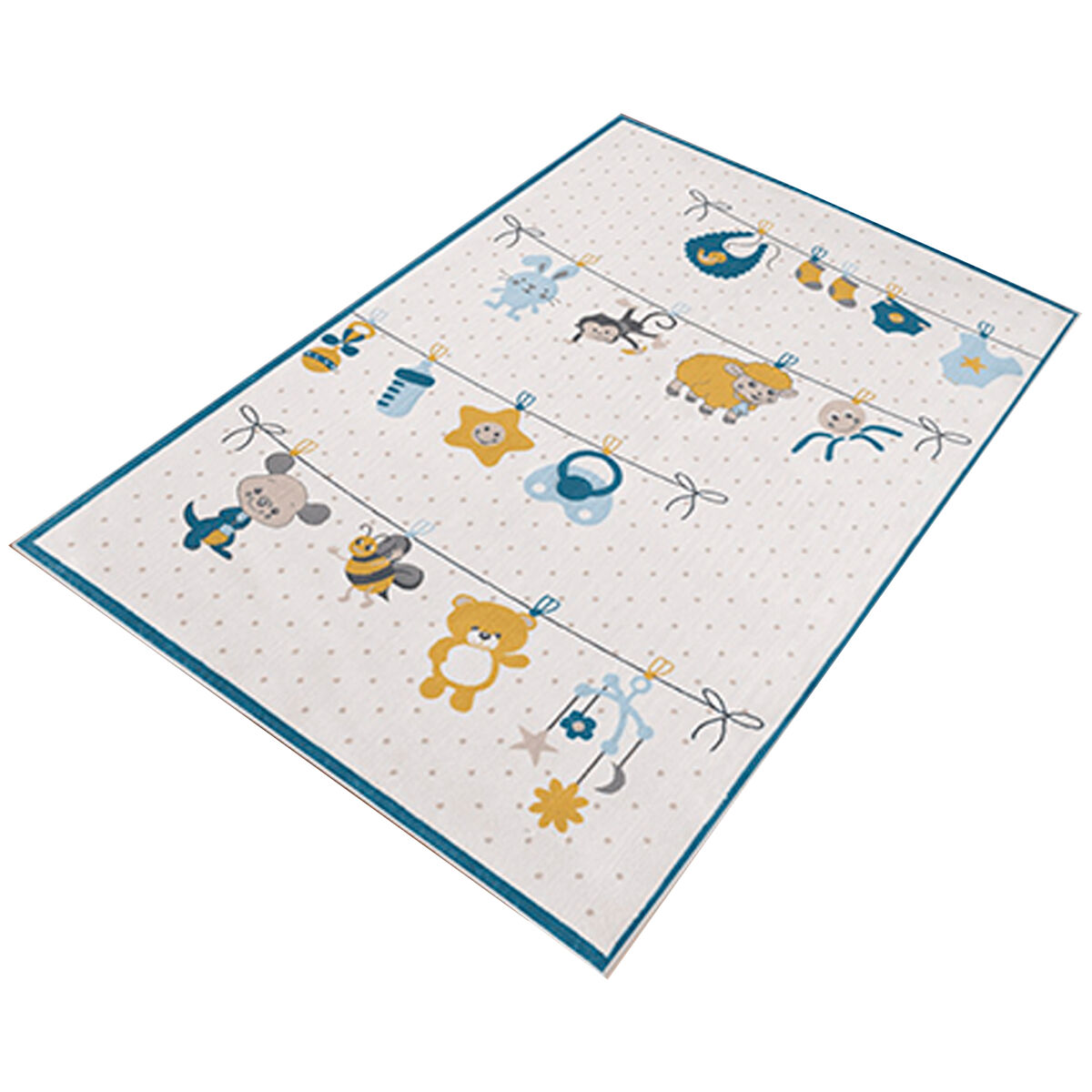 Tapete de poliéster estampado 180 x 280cm
