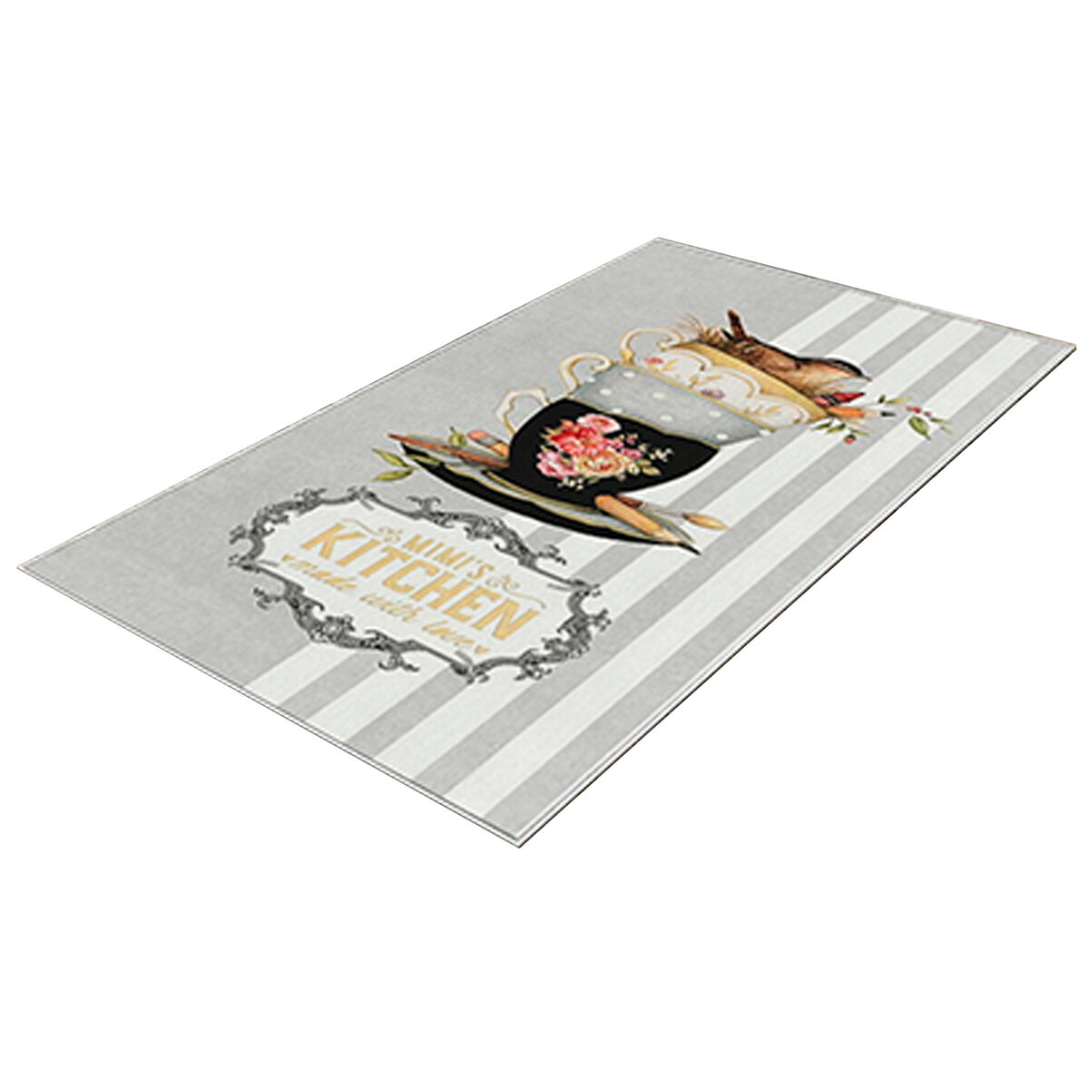 Tapete de poliéster estampado 100 x 150cm