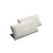 Pacote com 2 Travesseiros Ergonômicos de Viscoelástico de Soja 80x40 Pacote com 2 Travesseiros Ergonômicos de Viscoelástico de Soja 80x40 Branco