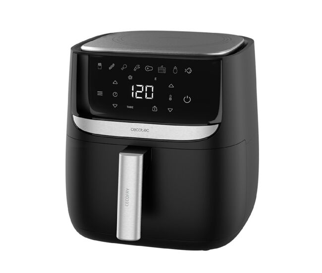 Cecotec fritadeira dietética digital, com acabamentos em aço inoxidável, sem óleo de 5,5 l de capacidade, com tecnologia