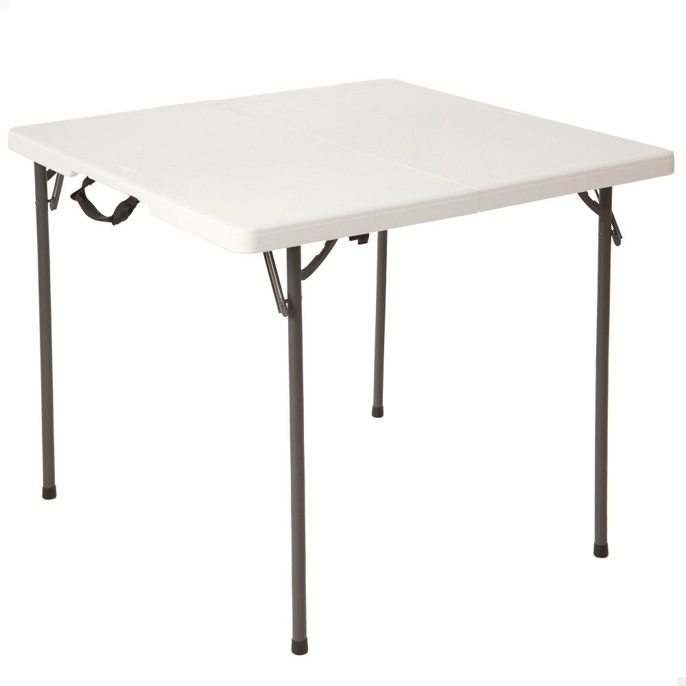 Mesa cuadrada plegable blanco LIFETIME 86x86x73,5 cm