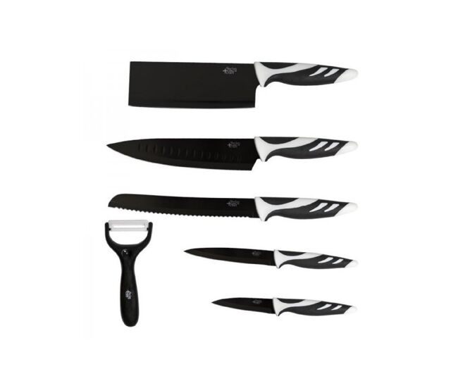 Facas conjunto 6 facas swiss noir cecotec