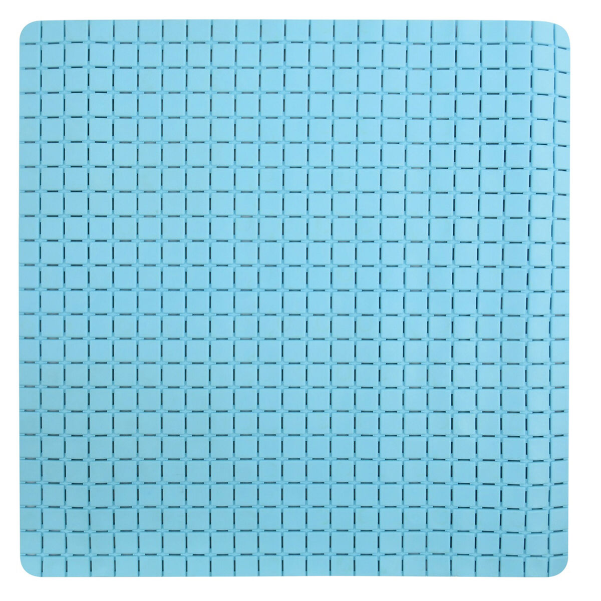 Quadro premium banheiro tapete, cor bleu claro (54 x 54 cm) - msv.