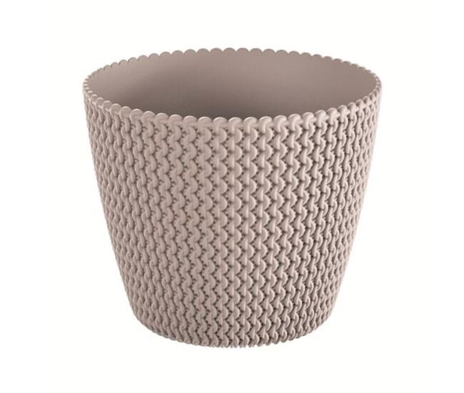 Pote redondo 5l prosperplast splofy de mocca color plastic, ø21,8 x 18,4 cm