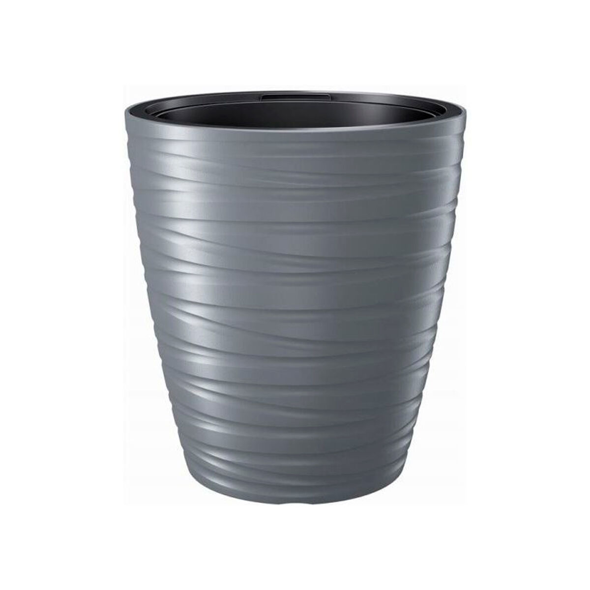 Pet com depósito masculino plástico de 16l em pedra cinza 29,6 (comprimento) x 29,6 (largura) x 32,9 (alto) cm