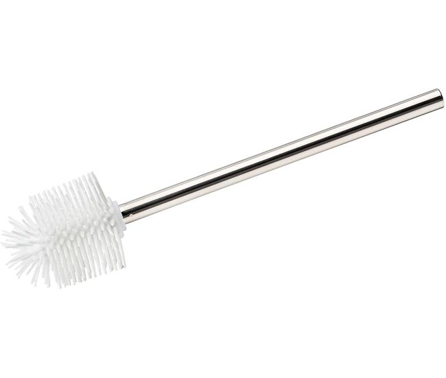Pincel sobressalente de silicone com alça de aço inoxidável brilhante/branca
