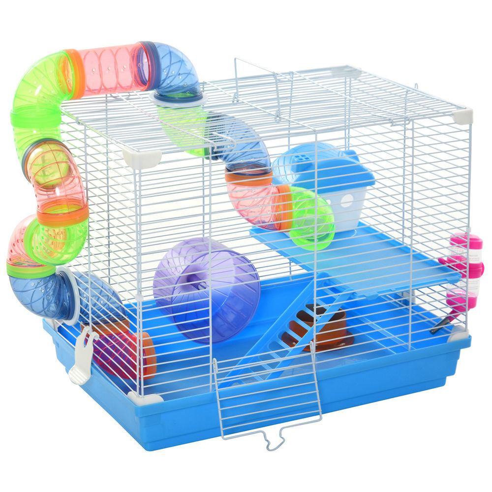 Gaiola para Hamster Metal, PP, PS PawHut