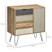 Cómoda MDF e Metal HOMCOM, casa - móveis de armazenamento 79 Cómoda MDF e Metal HOMCOM, casa - móveis de armazenamento 79 Castanho Claro