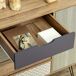 Cómoda MDF e Metal HOMCOM, casa - móveis de armazenamento 79 Cómoda MDF e Metal HOMCOM, casa - móveis de armazenamento 79 Castanho Claro