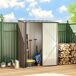 Abrigo de Jardim Aço Lacado Outsunny 161 Abrigo de Jardim Aço Lacado Outsunny 161 Castanho