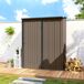Abrigo de Jardim Aço Lacado Outsunny 161 Abrigo de Jardim Aço Lacado Outsunny 161 Castanho