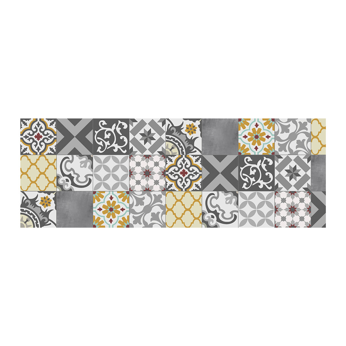 Croma - tapete de vinil patch grey amber patch, almofadado e confortável, 50x140cm