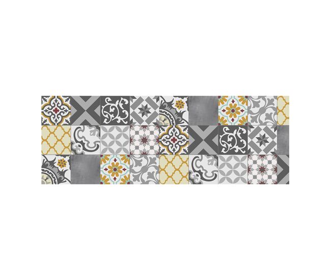 Croma - tapete de vinil patch grey amber patch, almofadado e confortável, 50x140cm