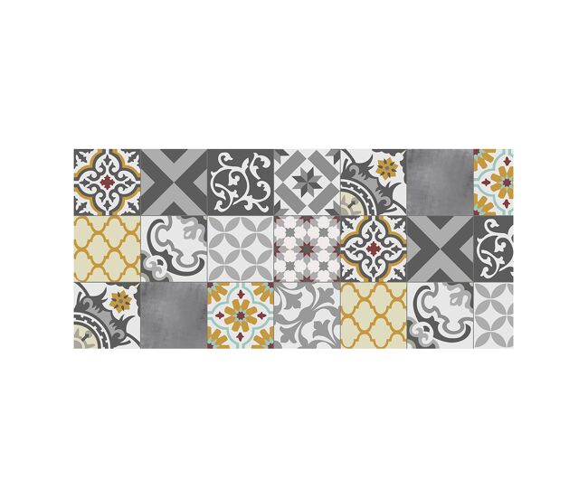 Croma - patch tapete de vinil cinzento-âmbar, almofadado e confortável, 50x110cm