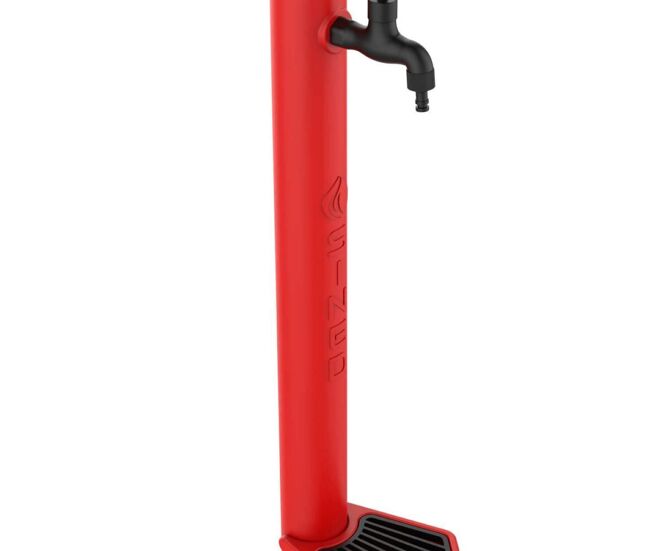 Kit fontana rossa: elegância e durabilidade para o seu espaço, com secchiello de 5 litros e grelha em ferro fundido. ideal para quem busca qualidade e