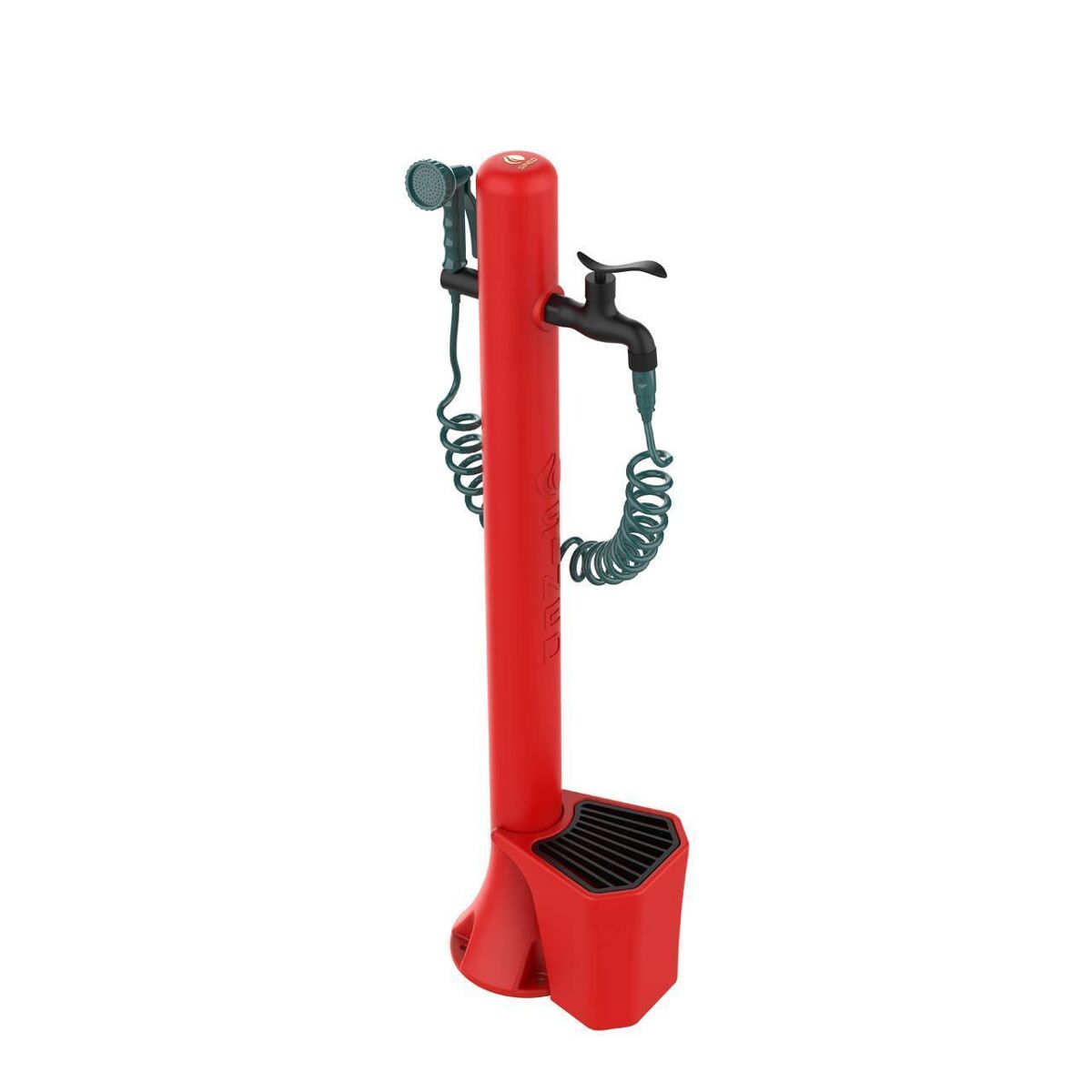 Fontanella da jardim sined kit-fontana-acqua-pro-rosso: elegância e funcionalidade em alta resistência. com design moderno, secchiello de 5 litros,