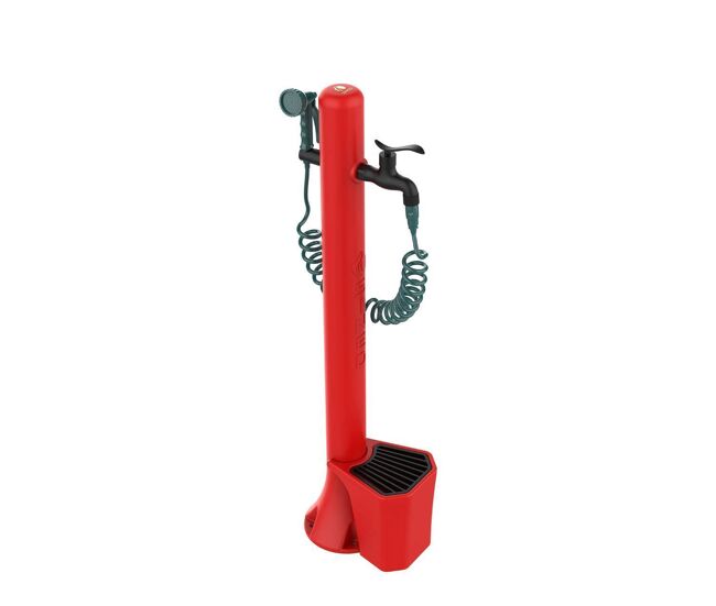 Fontanella da jardim sined kit-fontana-acqua-pro-rosso: elegância e funcionalidade em alta resistência. com design moderno, secchiello de 5 litros,