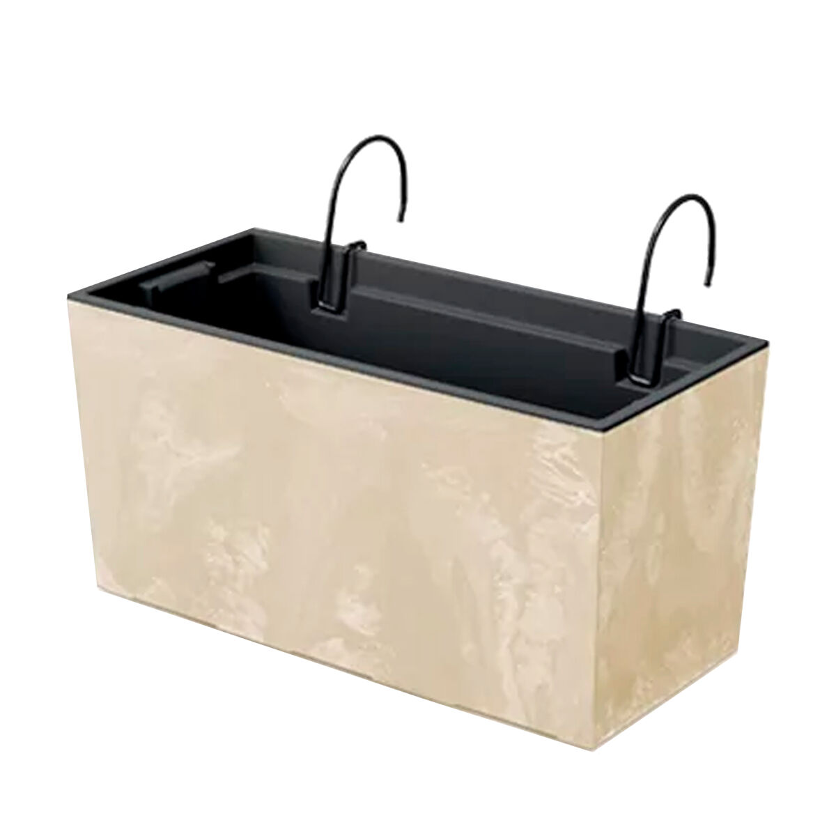 Caso urbi efeito beton w pot, dimensões (mm) 395x185x195, cream color