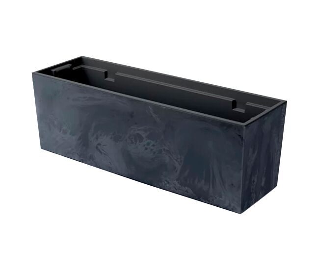 Pote de efeito beton de caso urbi, com depósito, dimensões (mm) 580x180x195, cor antracite